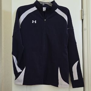 Under Armour Navy Blue, Zip Up Athletic Jacket!